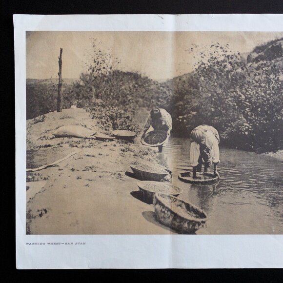 WASHING WHEAT — SAN JUAN #64 Edward Sheriff Curtis Print - Picture 9 of 15